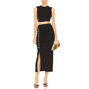 Karina Grimaldi 'Jade' Black Polyester Set Size L